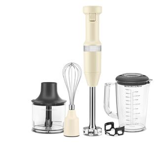 Blender ręczny KitchenAid przewodowy 5KHBV83EAC – kremowy
