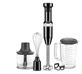 Blender ręczny KitchenAid przewodowy 5KHBV83EOB – czarny