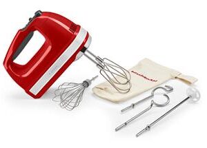 Mikser ręczny 9 biegów KitchenAid 5KHM9212EER – czerwony