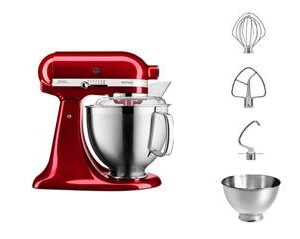 Mikser Artisan 4,8l KSM185 KitchenAid 5KSM185PSECA – czerwony karmelek