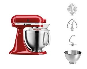 Mikser Artisan 4,8l KSM185 KitchenAid 5KSM185PSEER – czerwony