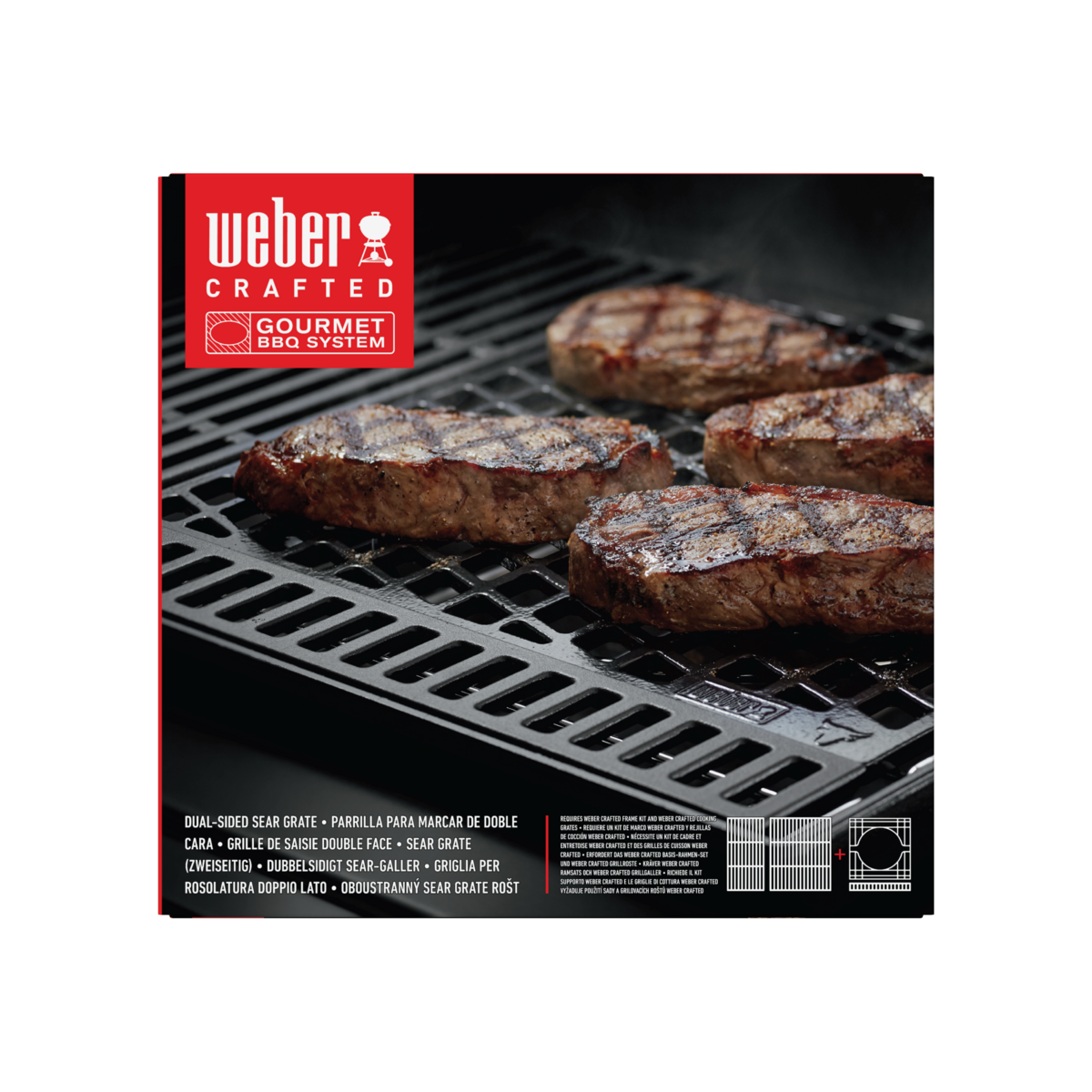 Dwustronny ruszt do steków WEBER CRAFTED - obrazek 2