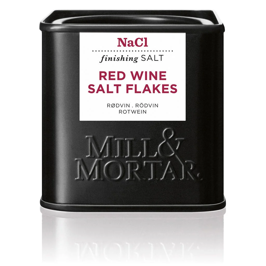 Mill & Mortar Red Wine Salt Flakes, Spain 80g