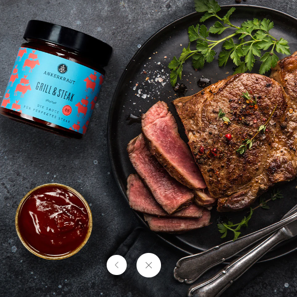 Grill & Steak Sauce Ankerkraut 170ml - obrazek 2